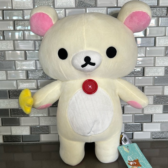 ⭐️San-X Rilakkuma KORILAKKUMA HOLDING STAR Plush / 14” / Kawaii / BRAND NEW⭐️ - Picture 3 of 15